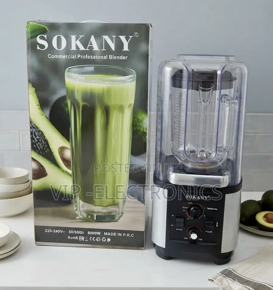 Sokany Commercial Blender End Professional Silent Juicer (8000w)