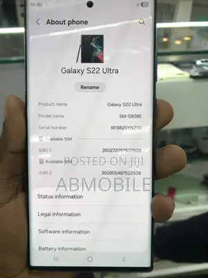 Samsung Galaxy S22 Ultra 256 GB Black
