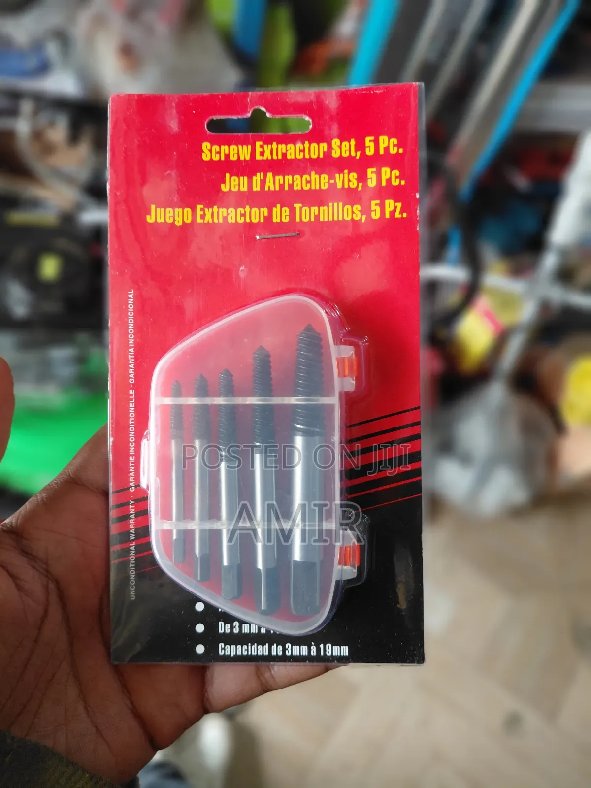 5-piece Screw Extractor Set 3mm - 19mm