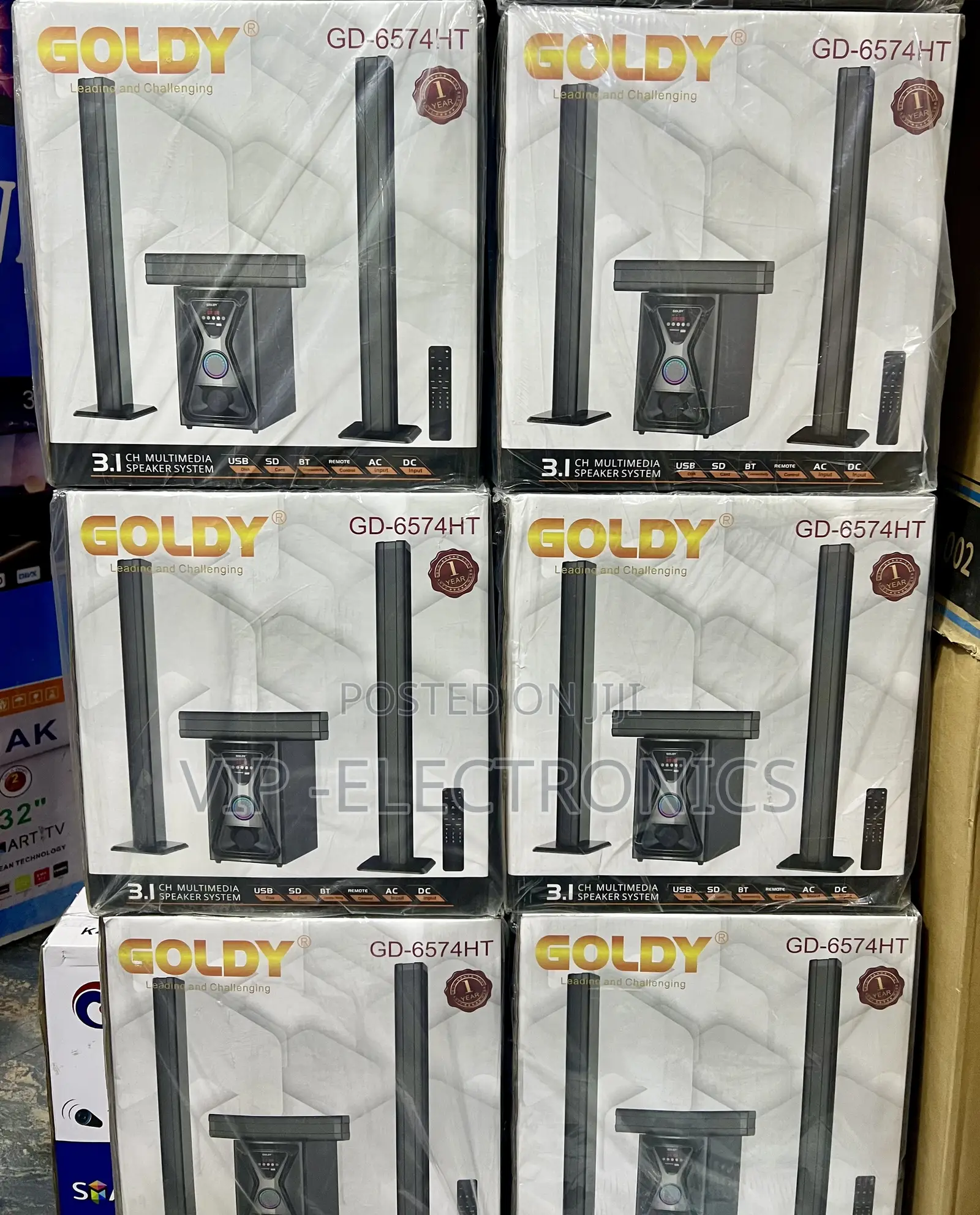 Goldy Multimedia Speaker System 3.1ch (Model: Gd-6574ht)