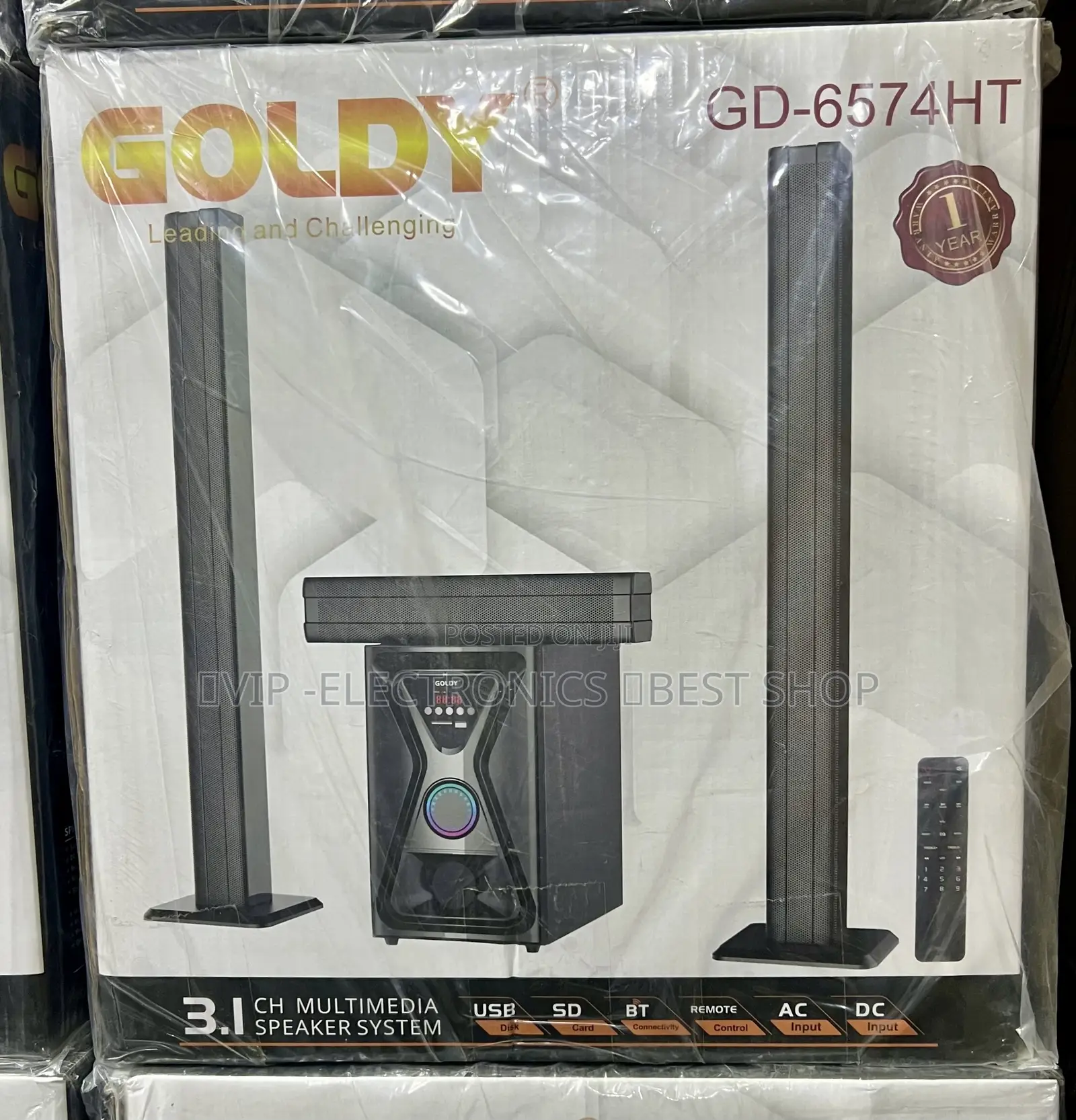 Goldy Multimedia Speaker System 3.1ch (Model: Gd-6574ht)