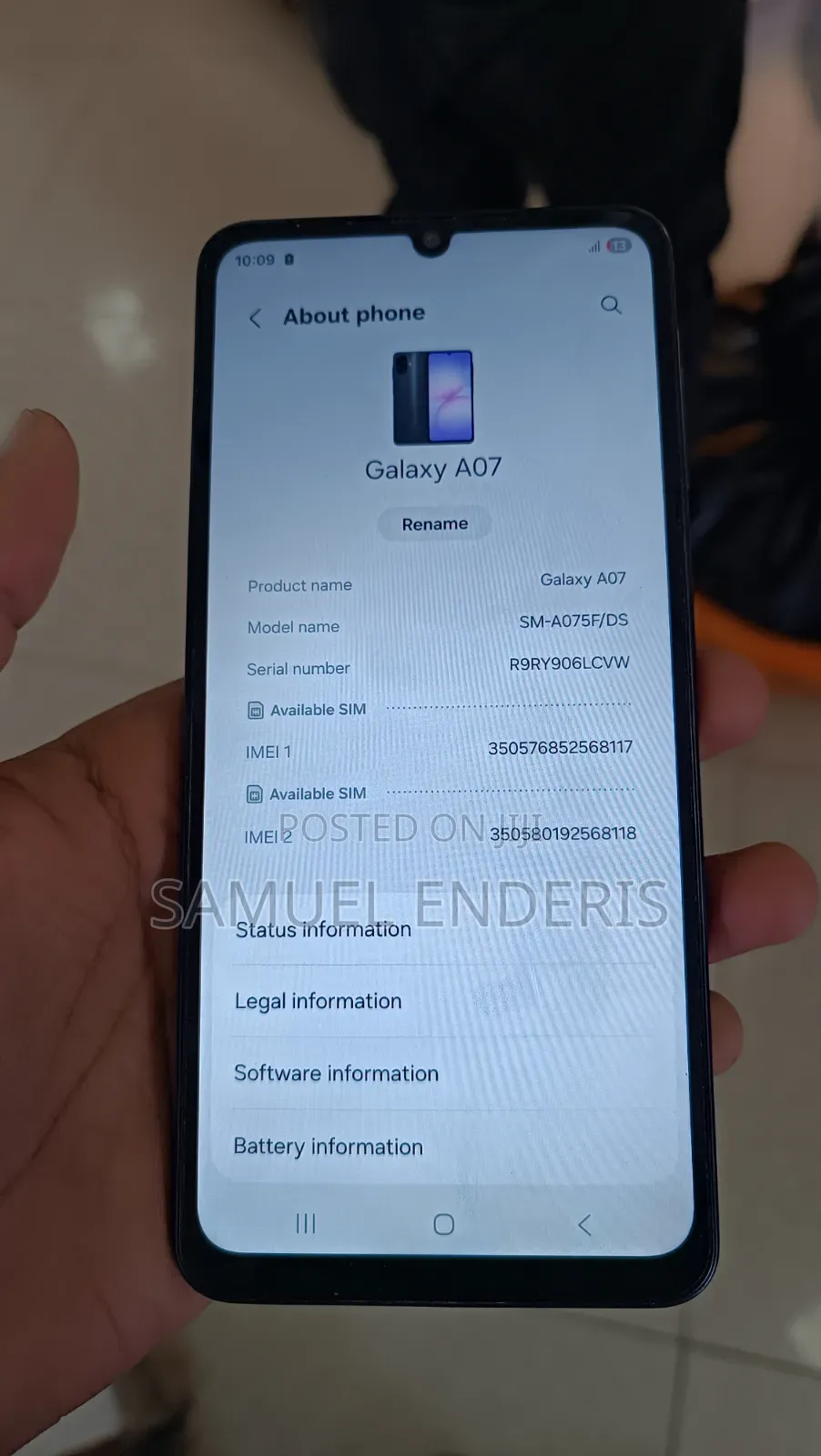 Samsung Galaxy A07 128 GB Black