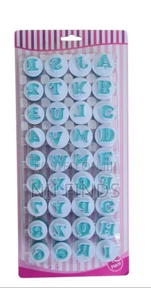 Abc and Numbers Plunger Cutter Capital Letters