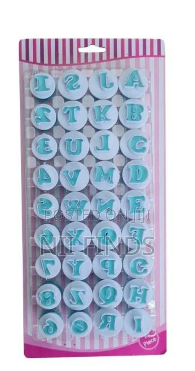 Abc and Numbers Plunger Cutter Capital Letters