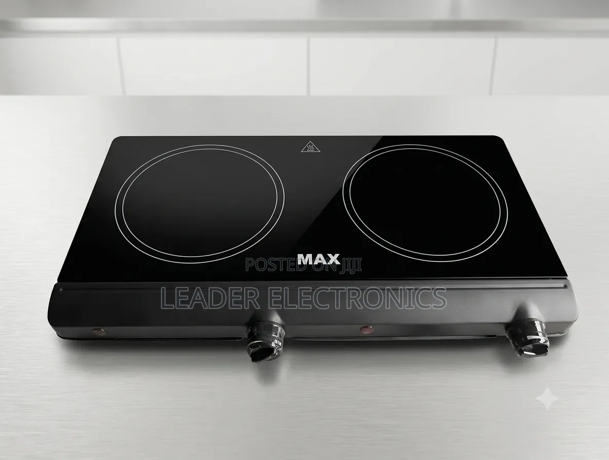Max Double Stove – Dual Ceramic Hotplates Power for Fast Convenient