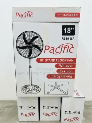Pacific 18" 3-in-1 Stand Floor Fan (Model Fs-50-18a)