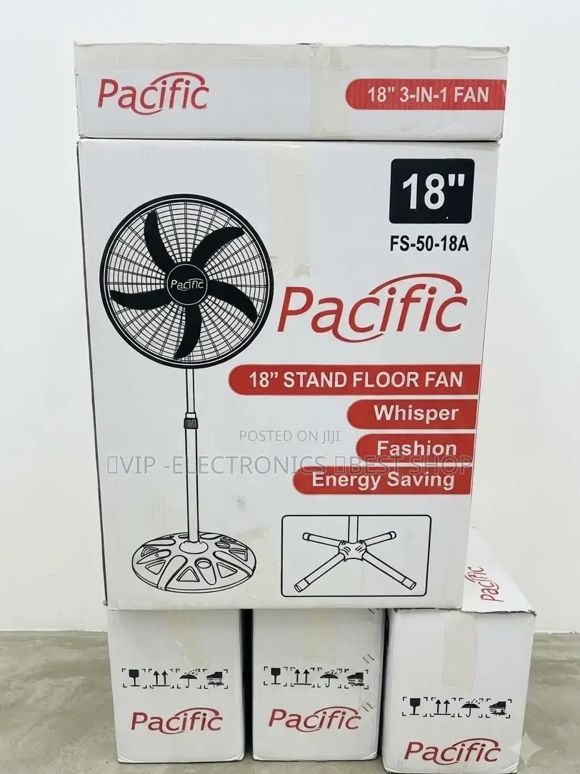 Pacific 18" 3-in-1 Stand Floor Fan (Model Fs-50-18a)