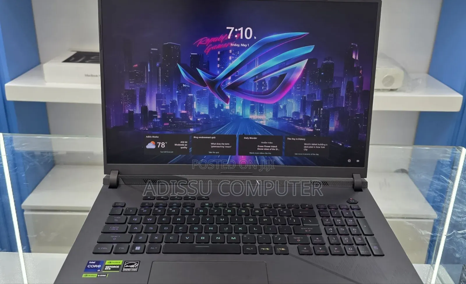 New Laptop Asus ROG Strix G18 16GB Intel Core i9 SSD 1T