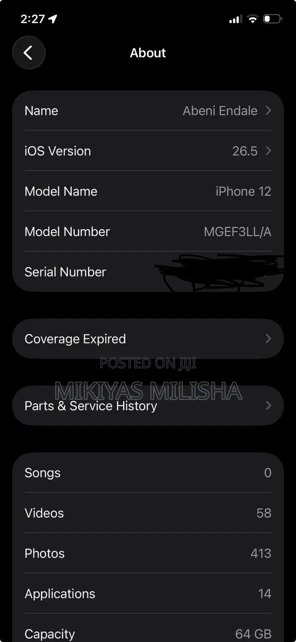 Apple iPhone 12 64 GB Black