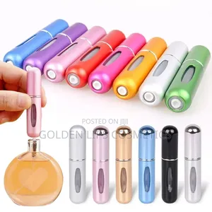 5pcs Refillable Perfume Atomizer Set – Portable Travel Spray Bottles