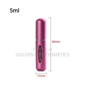 5pcs Refillable Perfume Atomizer Set – Portable Travel Spray Bottles
