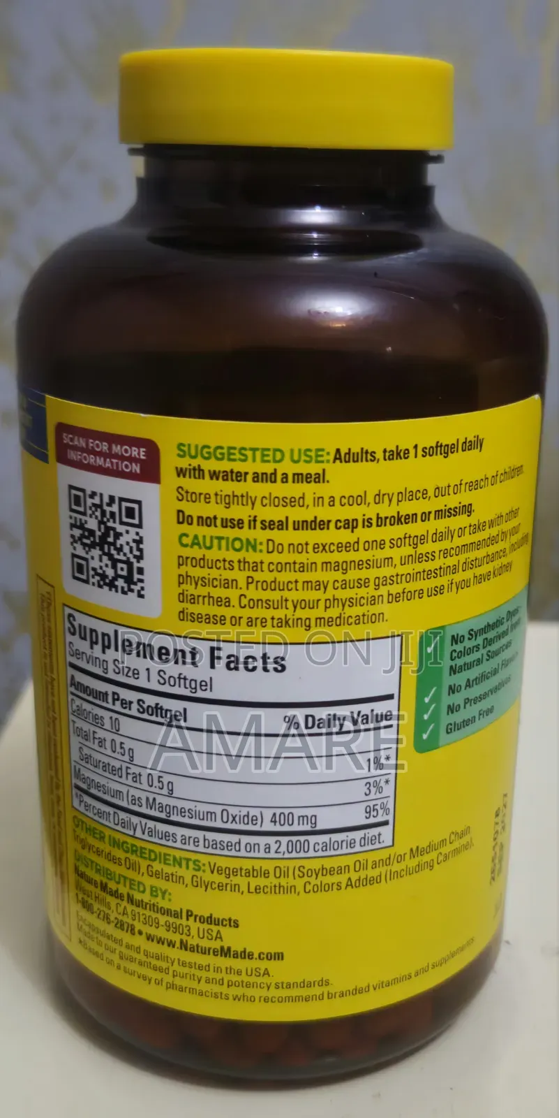 Magnesium Extra Strength 400mg-From Usa