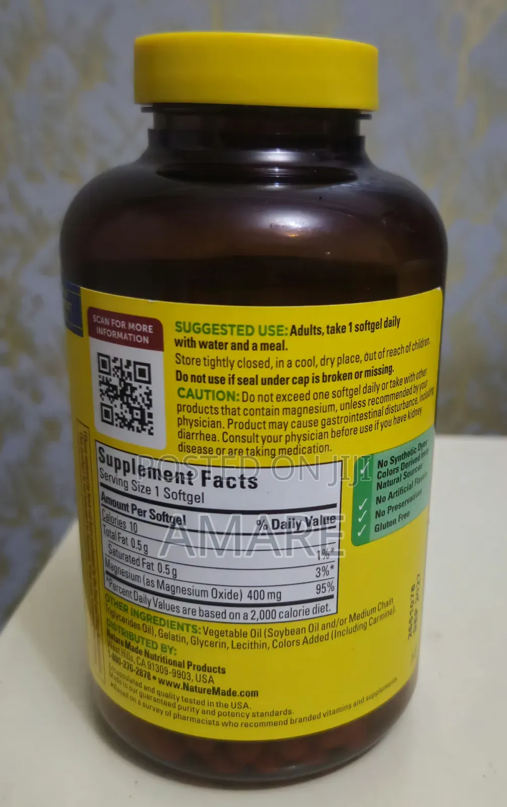 Magnesium Extra Strength 400mg-From Usa