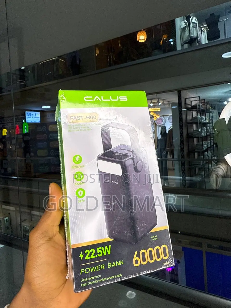 Original Calus 60000mah 22.5w Power Bank Fast-H60 |ጥራት ያለው ካሉስ ፓወር ባንክ