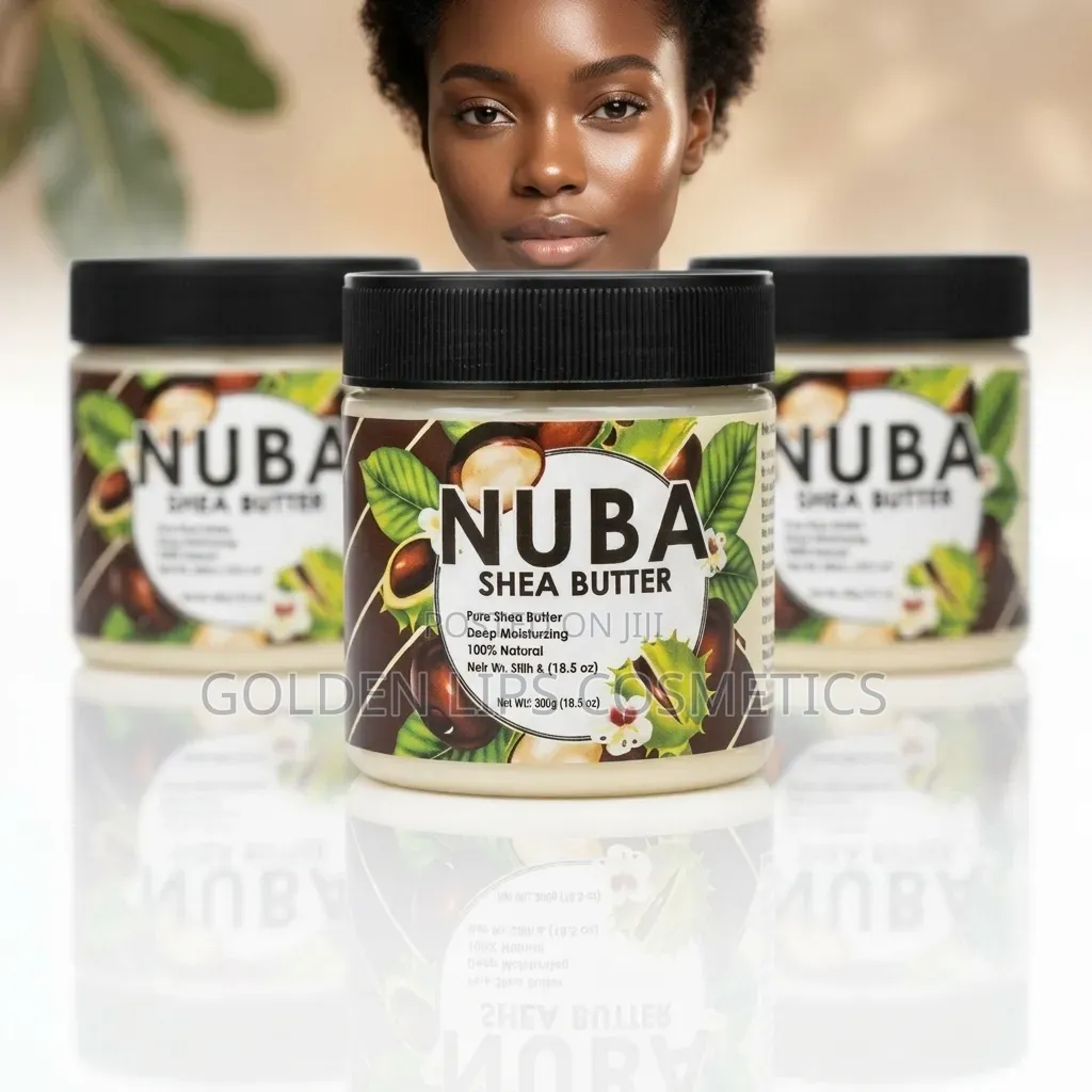 Nuba Pure Shea Butter 300g – 100% Natural Skin Hair Moisturizer