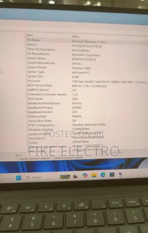 New Laptop Dell Precision 5480 32GB Intel Core i9 SSD 512GB