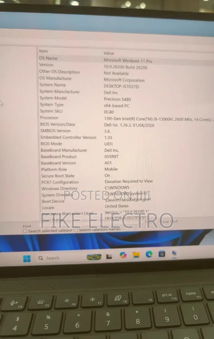 New Laptop Dell Precision 5480 32GB Intel Core i9 SSD 512GB