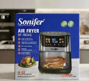 Sonifer Air Fryer | 8.5l Capacity | 2200w | Digital Touch Screen
