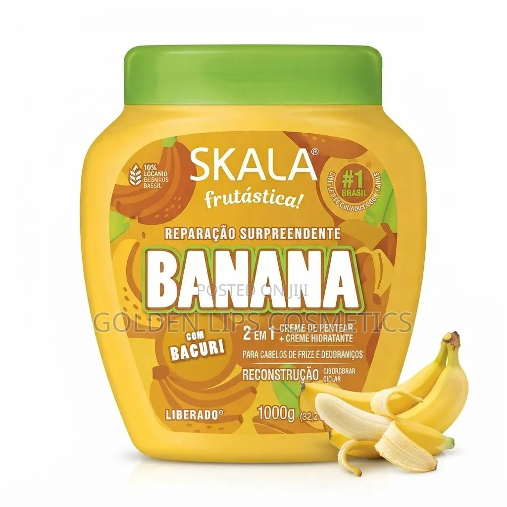 Skala Frutástica Banana 2-in-1 Hair Treatment Cream 1000g Vegan