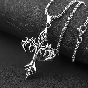 Gothic Tribal Cross Necklace