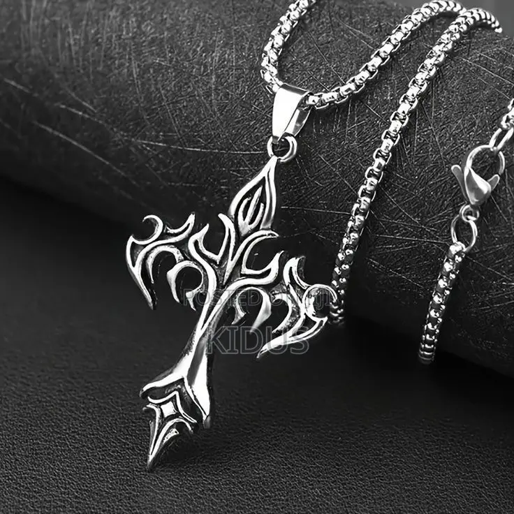 Gothic Tribal Cross Necklace