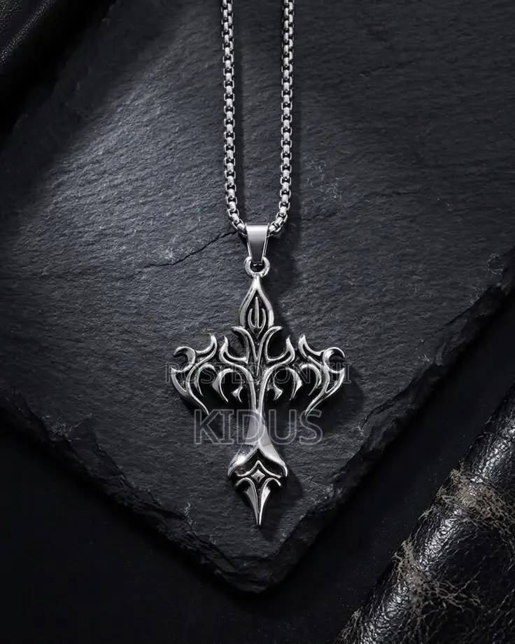Gothic Tribal Cross Necklace