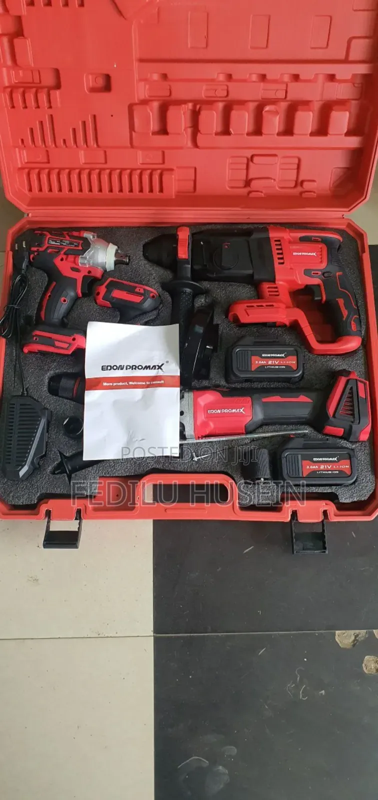  Edon 4 in 1 Rechargeable Toolset
