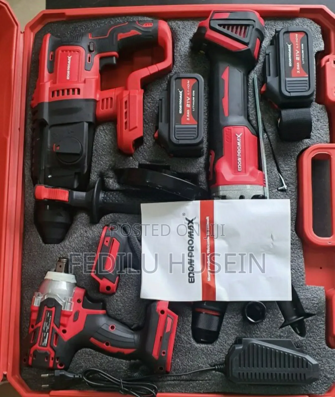  Edon 4 in 1 Rechargeable Toolset