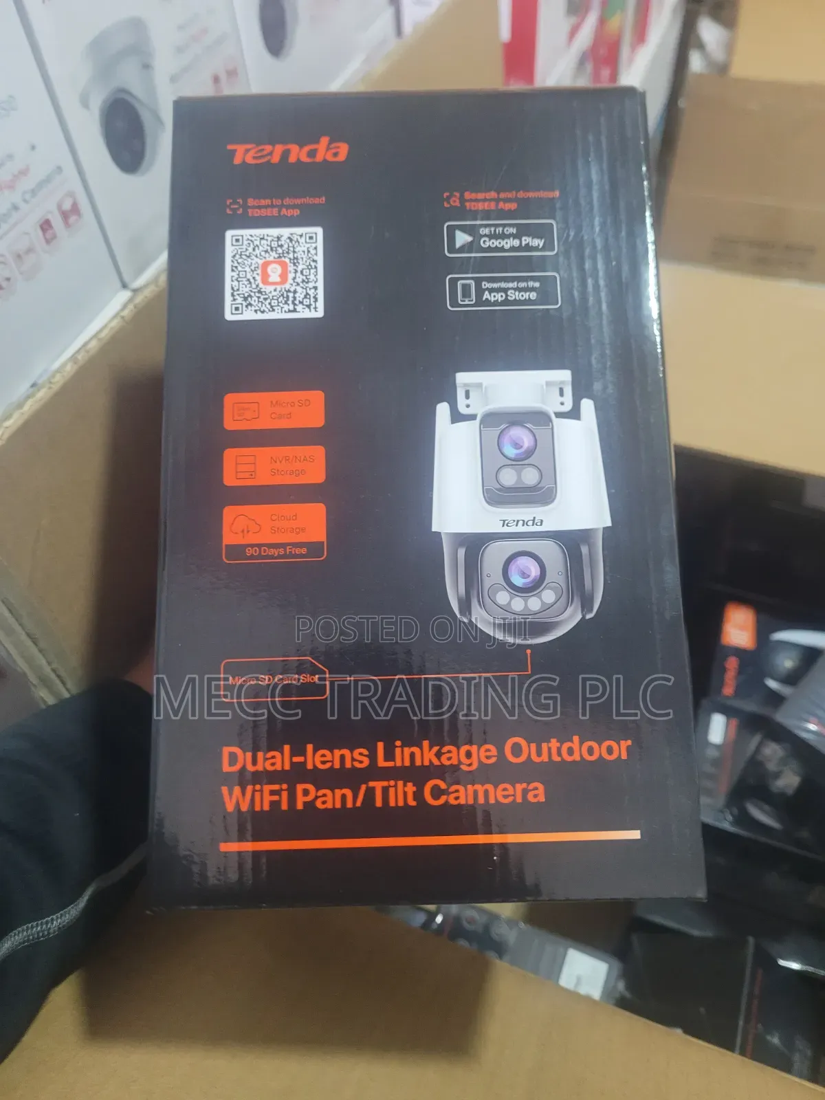 Tenda Camera 6mp Dual Lens Linkage Outdoor Wifi Pan/Tilt Camera