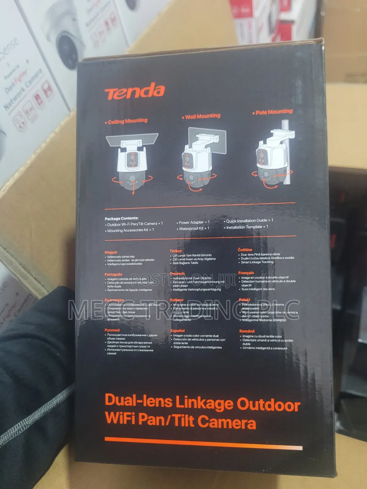 Tenda Camera 6mp Dual Lens Linkage Outdoor Wifi Pan/Tilt Camera