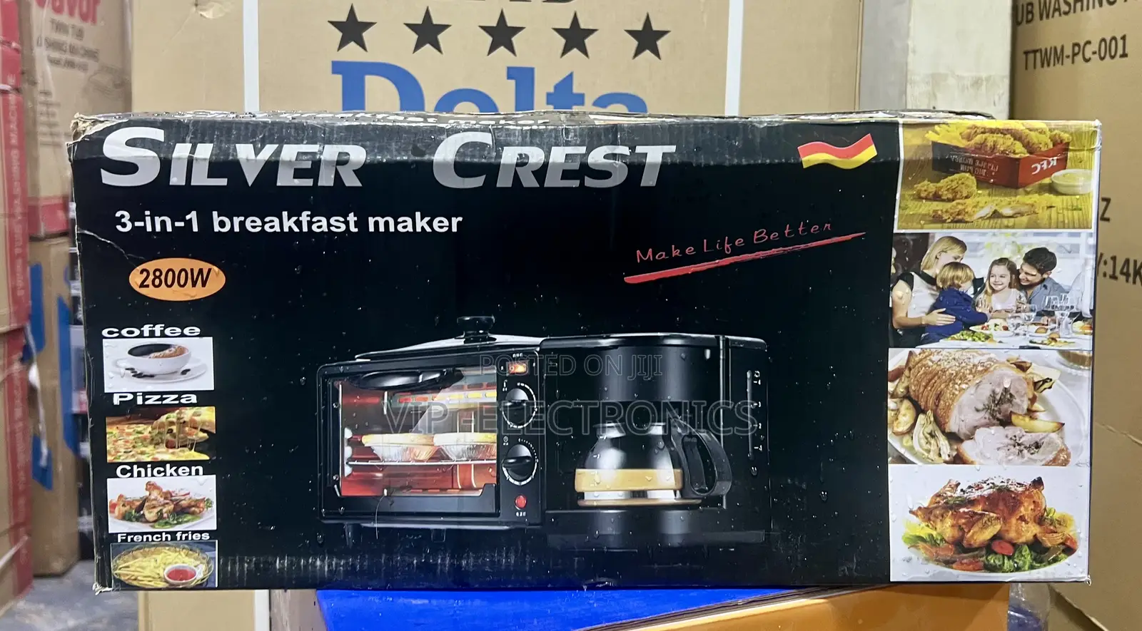 Silver Crest 3-in-1 Breakfast Maker 2800w – Coffee Maker
