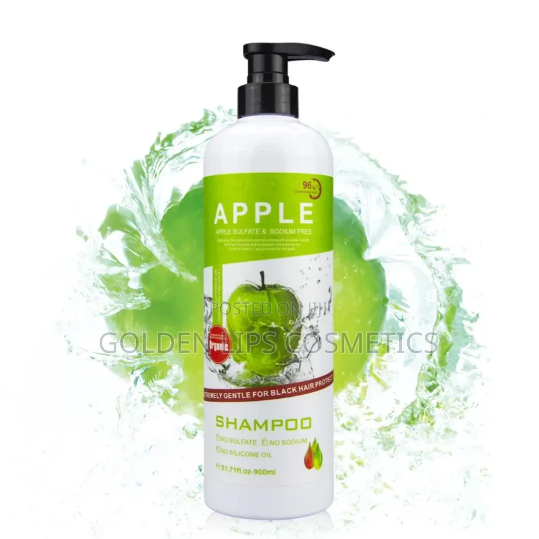 Apple Herbal Hair Shampoo – Organic Apple Extract Vitamin C Care