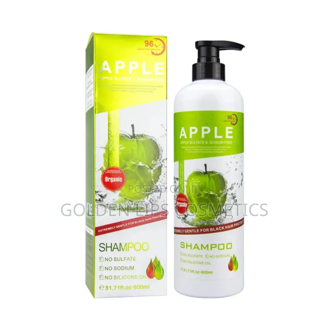 Apple Herbal Hair Shampoo – Organic Apple Extract Vitamin C Care