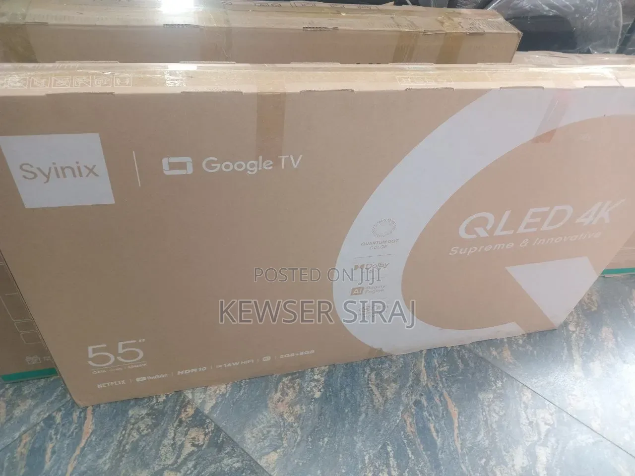 Syinix 55inch Tv Smart Android Qled Tv