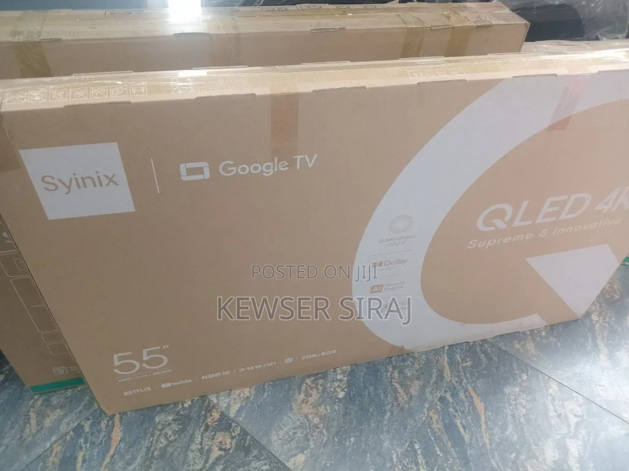 Syinix 55inch Tv Smart Android Qled Tv