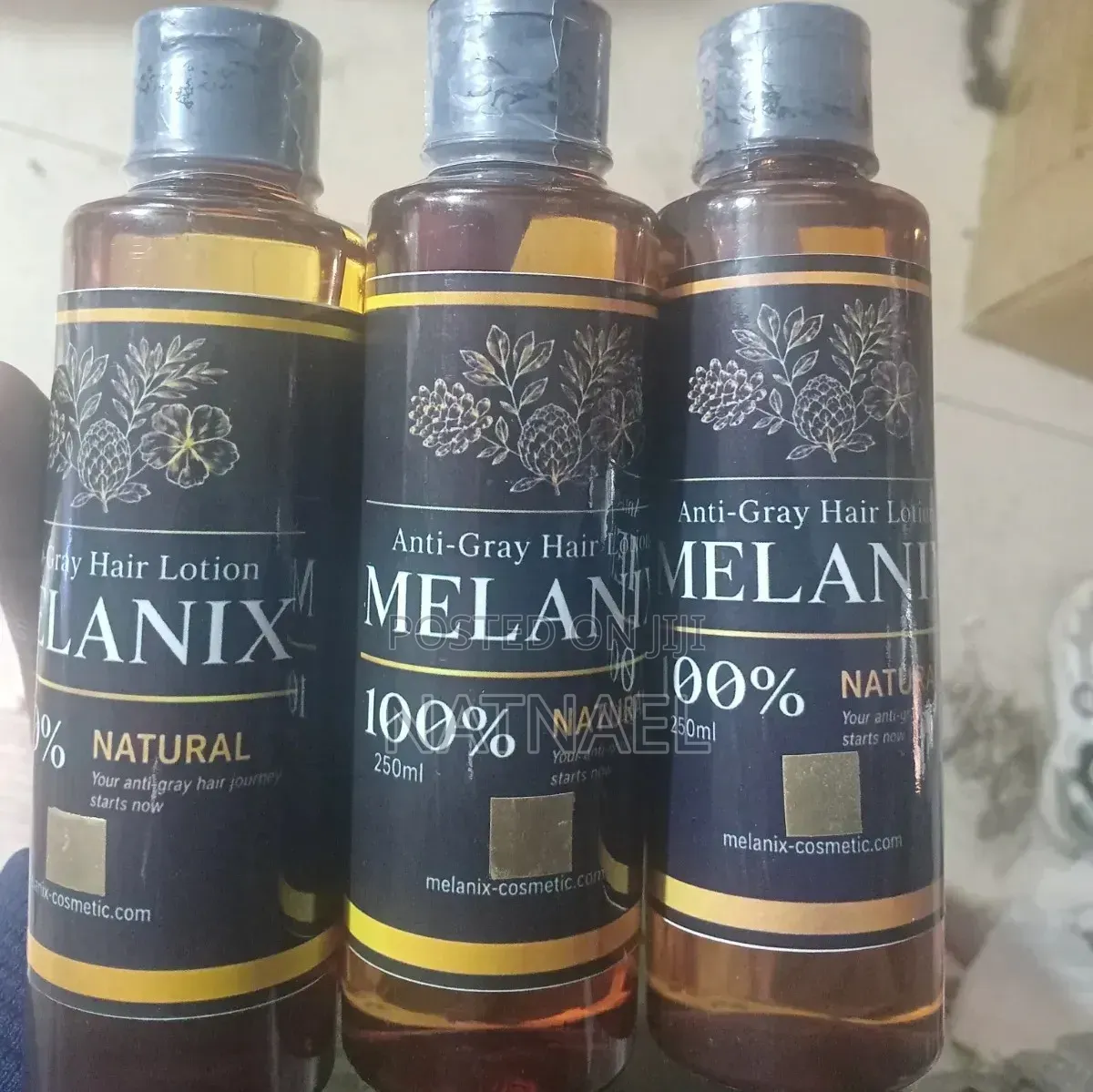 Melanix Anti-Gray Hair Lotion የሽበት ማጥፊያ