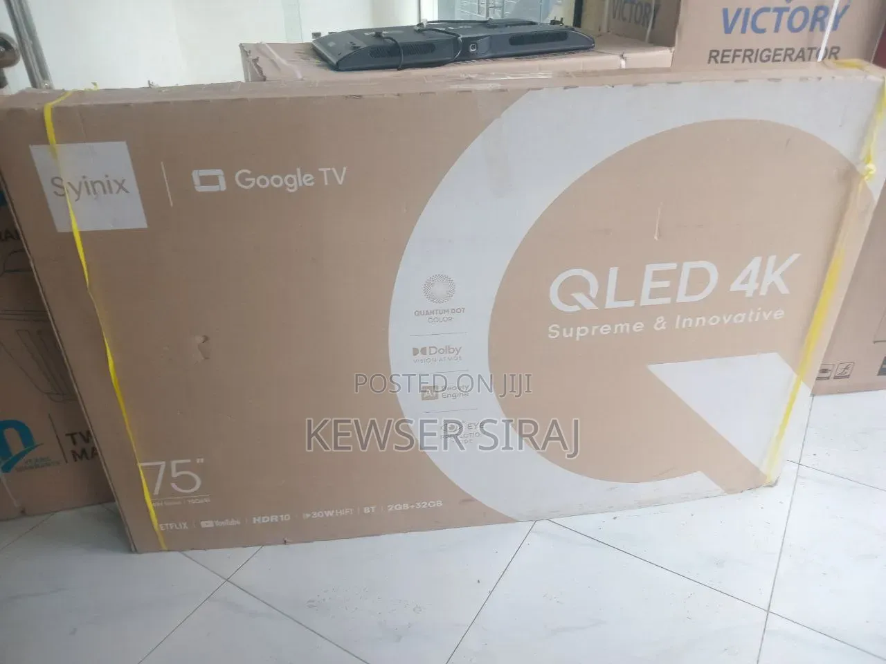 Syinix 75.Inch Tv Smart Android Qled Tv