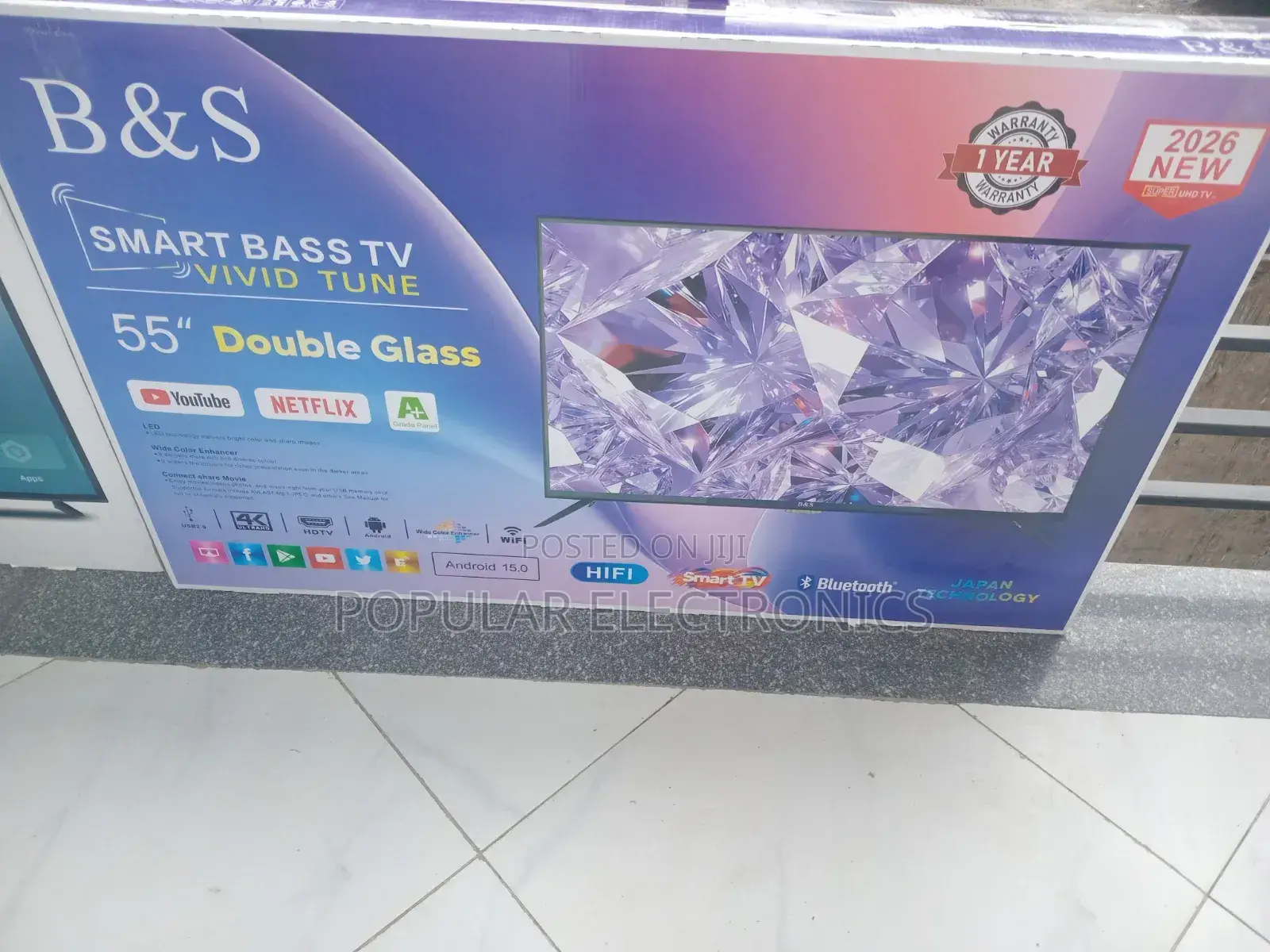 B S 55inchi Tv Smart Android New 20 26