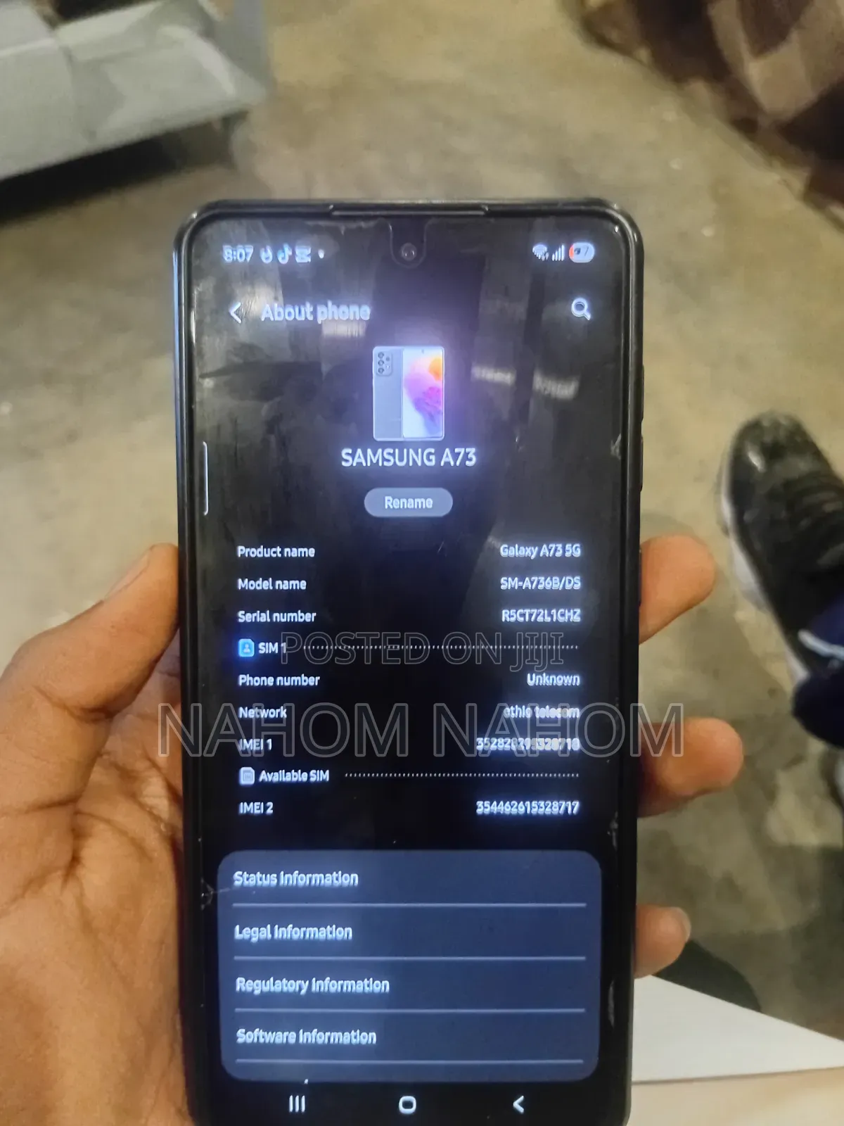 Samsung Galaxy A73 5G 128 GB Silver