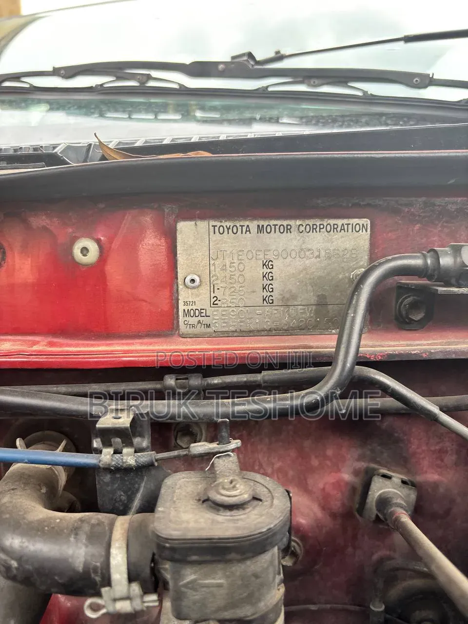 Toyota Corolla 1991 Red