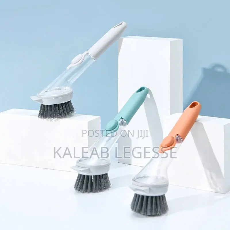 Kitchen Dish Brush With Soap Dispenser