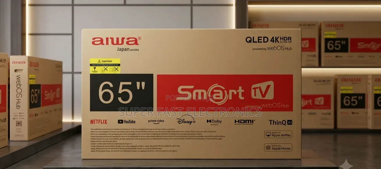 Aiwa 65 Inch Tv Qled Uhd Smart Tv – Webos Hub, Hdr, Thinq Ai,