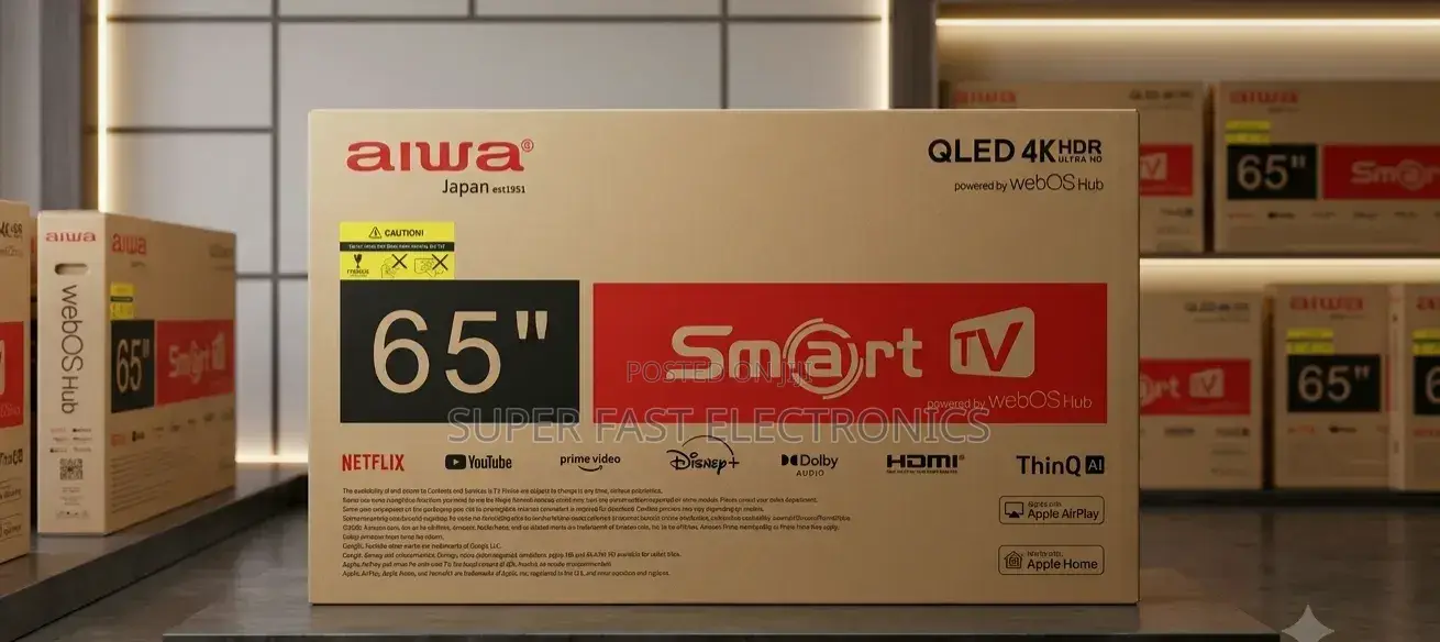 Aiwa 65 Inch Tv Qled Uhd Smart Tv – Webos Hub, Hdr, Thinq Ai,