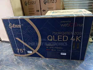 ​Enzo Tv 75 Inch Qled Smart Powered by Webos Hub With A+ Ips Panel
