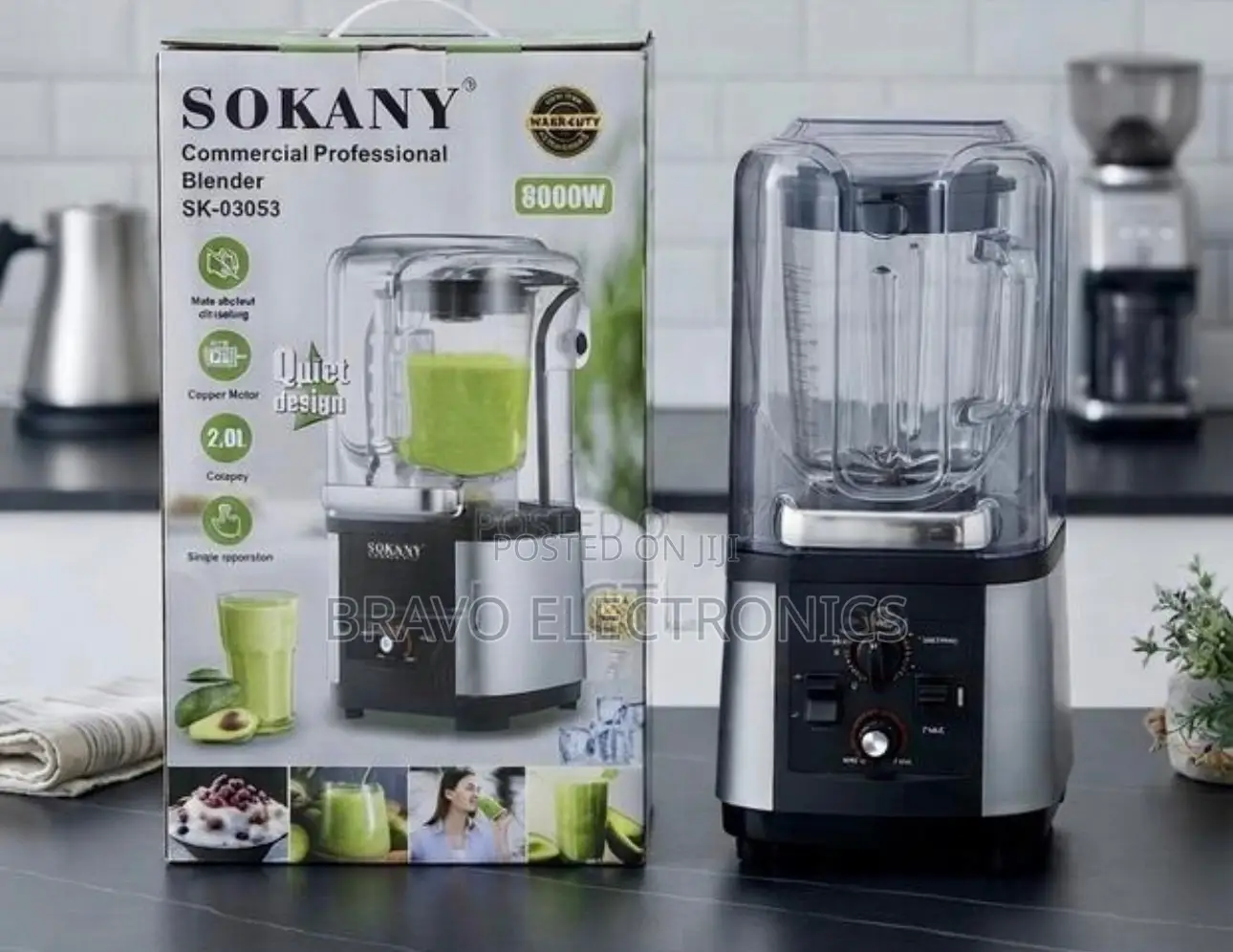 Sokany Commercial Professional Blender | Quiet Design | High-Power