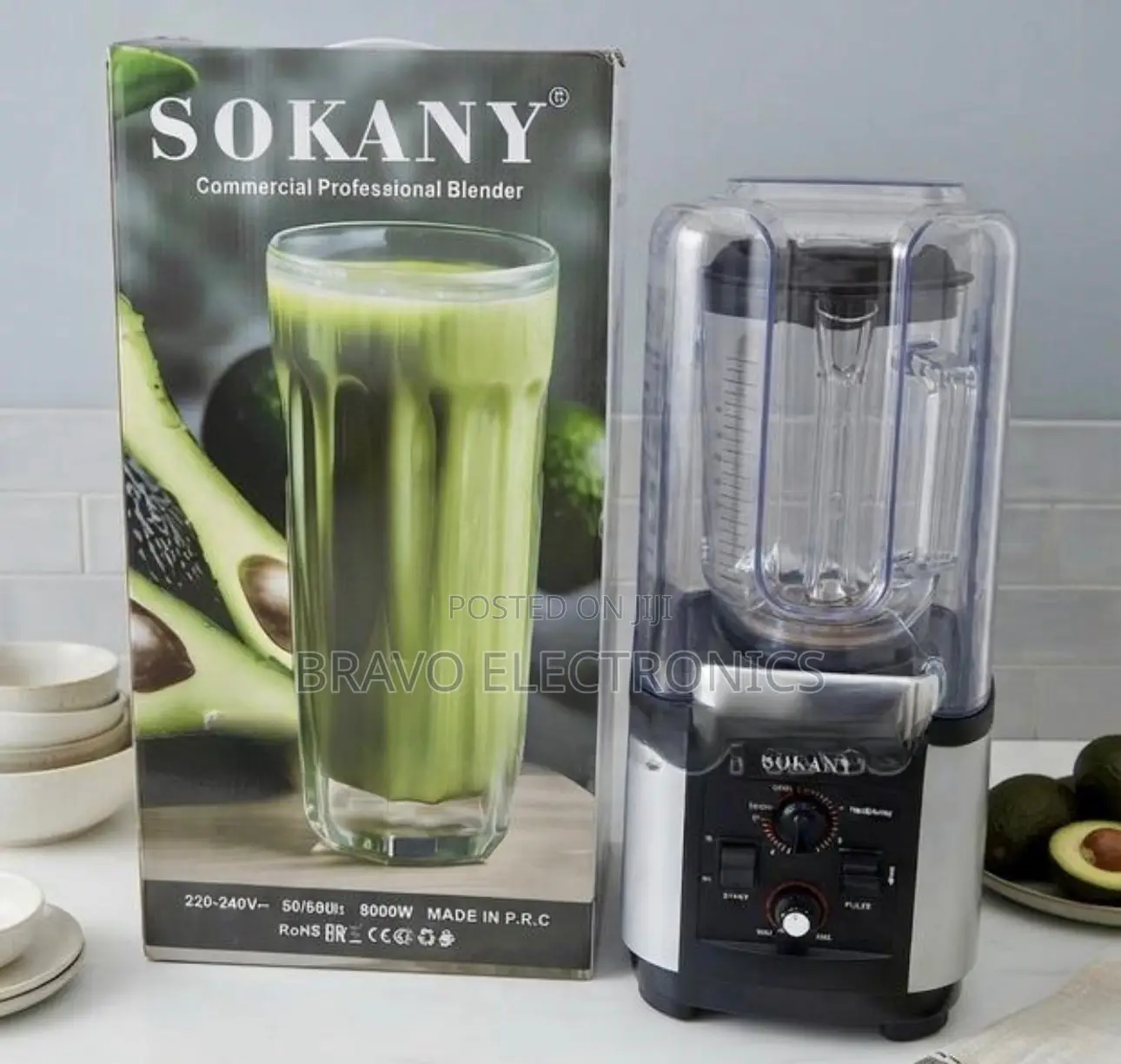 Sokany Commercial Professional Blender | Quiet Design | High-Power