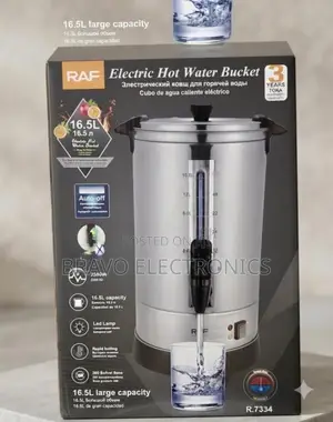 Raf Electric Hot Water Bucket | 16.5l | Stainless Steel | Fast Heating