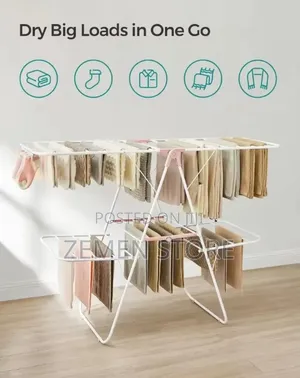 Premium Large Capacity Folding Clothes Drying Rack – Multi-Tier