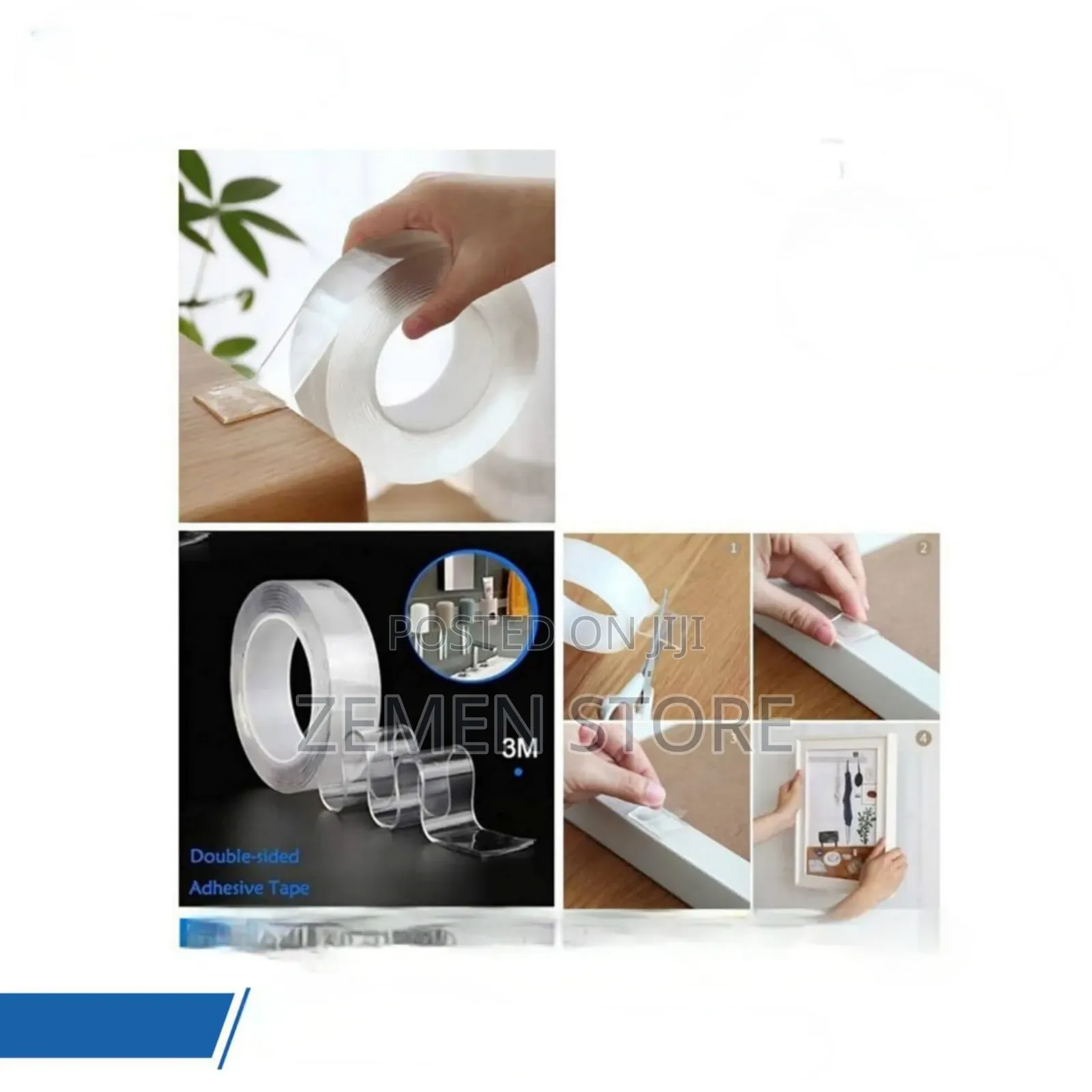 5m Heavy-Duty Double-Sided Nano Tape – Washable Reusable Magic Gel