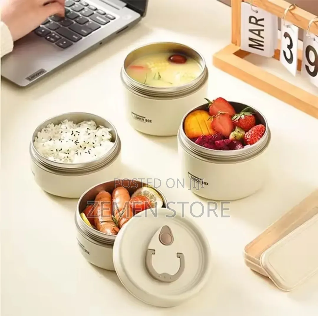3 Pieces Stainless Steel Thermal Food Containers With Carrying Bag